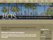Tablet Screenshot of brooksoralsurgery.com